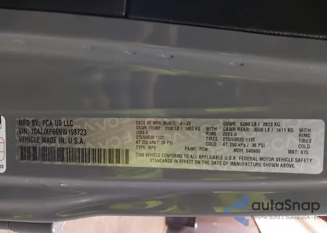 2022 Jeep Wrangler 4Xe Unlimited Sahara 4X4 z USA, uszkodzony, nr VIN 1C4JJXP66NW198723